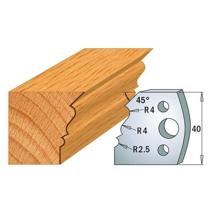 Par contracuchillas 40x4mm(691.107) CMT