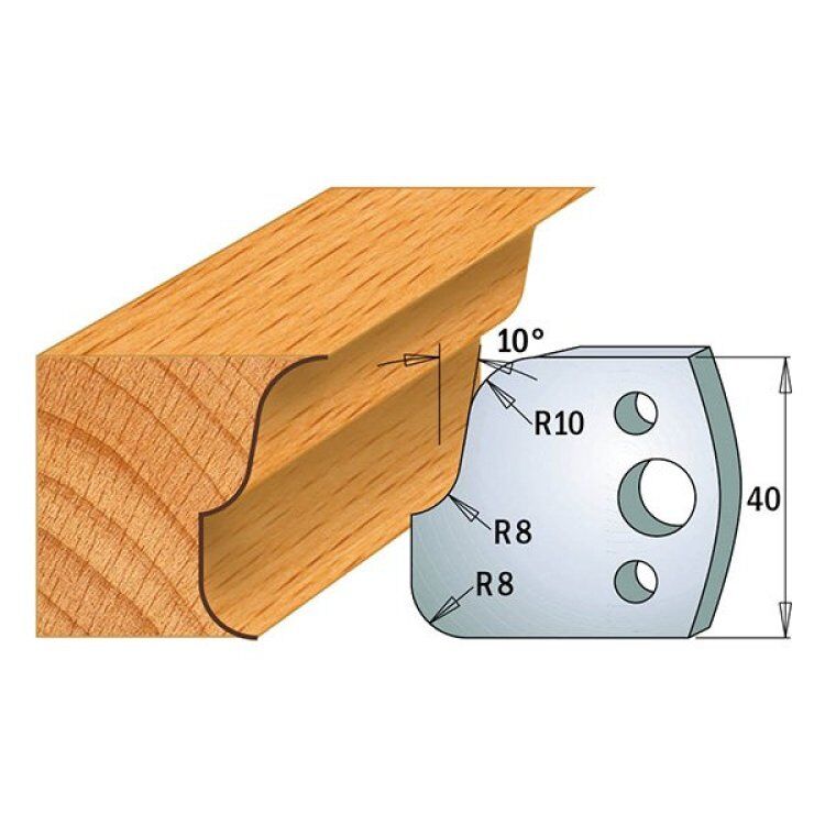 Par contracuchillas 40x4mm(691.059) CMT