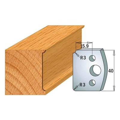 Par contracuchillas 40x4mm(691.170) CMT