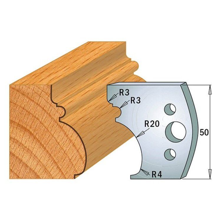 Par contracuchillas 50x4mm CMT 691.501