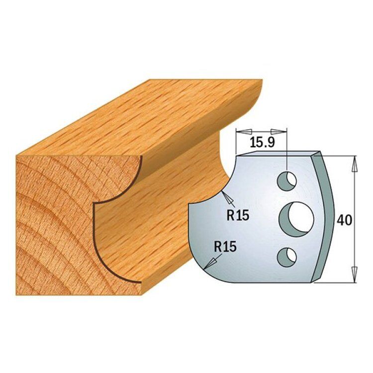 Par contracuchillas 40x4mm(691.177) CMT