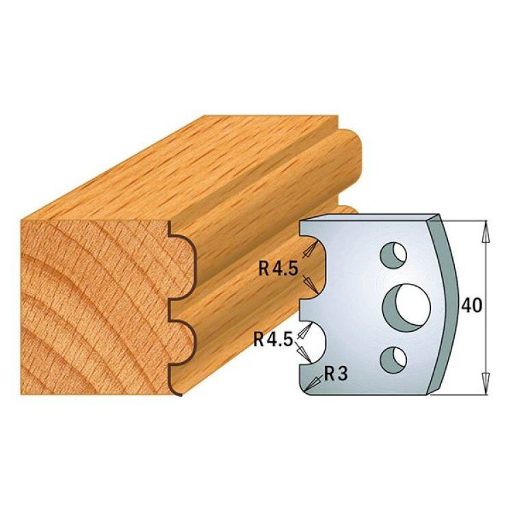 Par contracuchillas 40x4mm(691.007) CMT