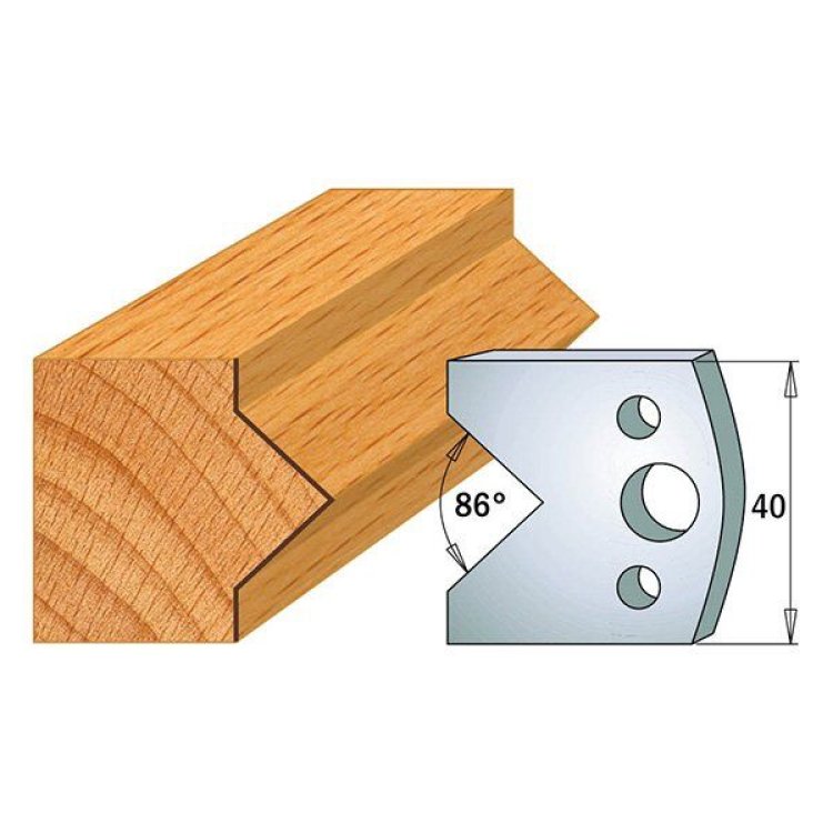 Par contracuchillas 40x4mm(691.034) CMT