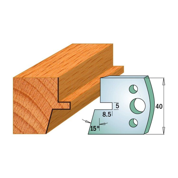 Par contracuchillas 40x4mm(691.085) CMT