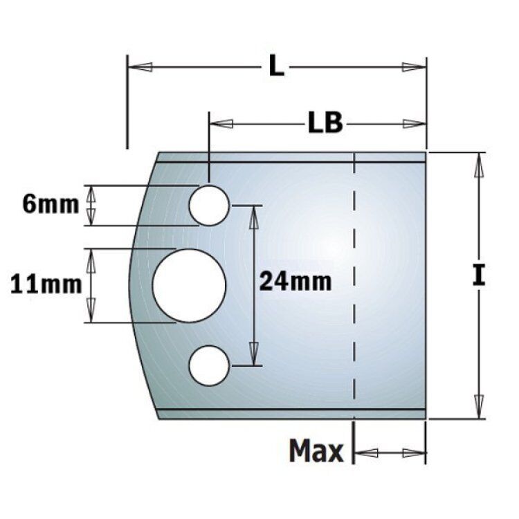 Par cuchillas HSS 50x4mm (sin afilar) CMT 690.599