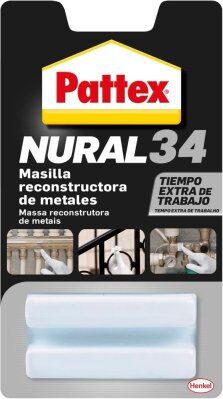 Imagen Nural 34 Masilla Reconstructora de Metales 50g Pattex