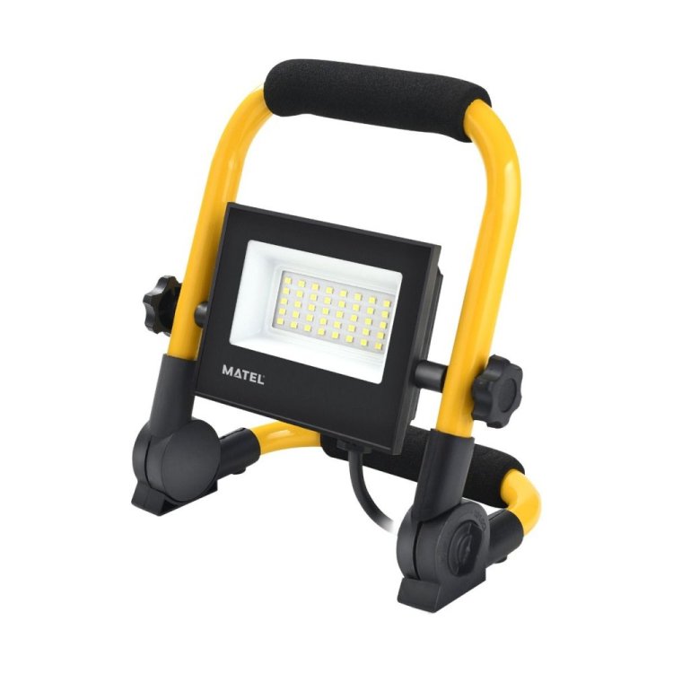 Proyector led soporte plegable eco 1.5m 20w fría (24753) Matel
