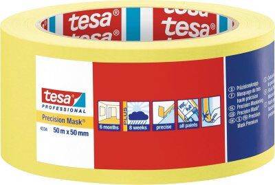  Cinta de precisión Mask 50mx50mm Amarillo 04334-00004 Tesa