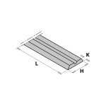 Cuchilla HM 82X5.5X1.1 para cepillo portatil 790.820.00 CMT