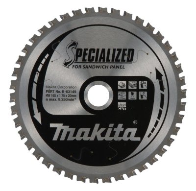 Imagen Disco sierra circular Specialized T.C.T, 165 x 20 mm, 42 D B-63149 Makita