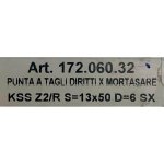 Broca cortes rectos c/romp. KSS D:6 Z2 S:13x50 SX 172.060.32 CMT