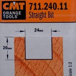 Fresa recta HM S:6 D:24x20 711.240.11 CMT