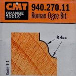 Fresa perfilada c/rodam. HM S:8 D:28.7 R:4 L:11.5 940.270.11 CMT