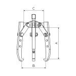 medidas-extractor-3-patas-forza-serie-1300