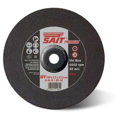 Imagen Disco de Corte Centro Hundido 125x3.2 A46N Sait