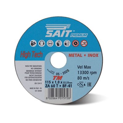 Imagen Discos de Corte 125x1 ZA60T Sait