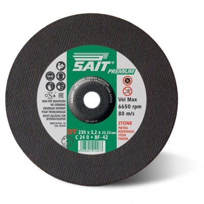 Imagen Disco de Corte Centro Hundido 125x3.2 C24R Stone Sait