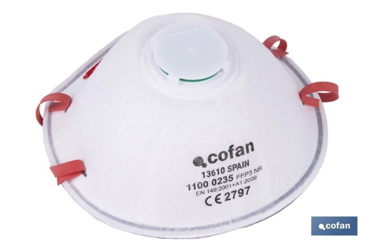  Mascarilla Protección C/Válvula FFP3 Cofan
