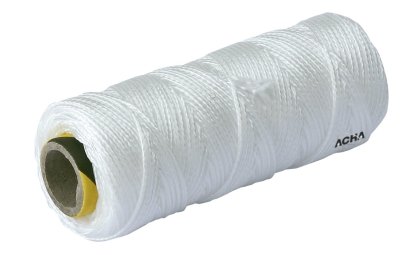 Imagen Cuerda atirantar polipropileno (biodegradable). Trenzado blanco 100mX1.5mm