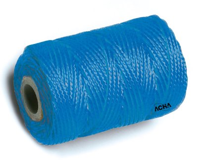 Imagen Cuerda atirantar polipropileno (biodegradable). Trenzado azul 100mX1.7mm Acha