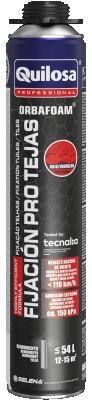 Imagen Espuma de Pistola Teja Gris Orbafoam Quilosa